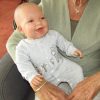 AD3b Levensechte Babypop softbody Naomi bruine ogen velours pakje grijs 53 cm - Afbeelding 3