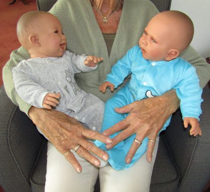 AD3co Levensechte Babypoppen softbody combi set 2 baby poppen 53 cm - Afbeelding 14