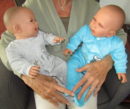AD3co Levensechte Babypoppen softbody combi set 2 baby poppen 53 cm - Afbeelding 16