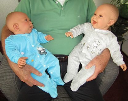 AD3co Levensechte Babypoppen softbody combi set 2 baby poppen 53 cm - Afbeelding 20