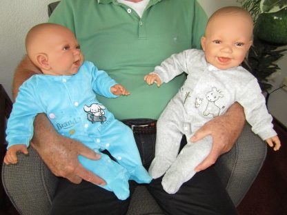 AD3co Levensechte Babypoppen softbody combi set 2 baby poppen 53 cm - Afbeelding 13