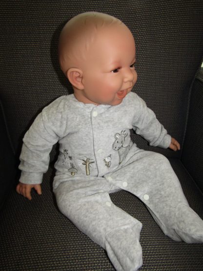 AD3b Levensechte Babypop softbody Naomi bruine ogen in velours pakje 53 cm - Afbeelding 19