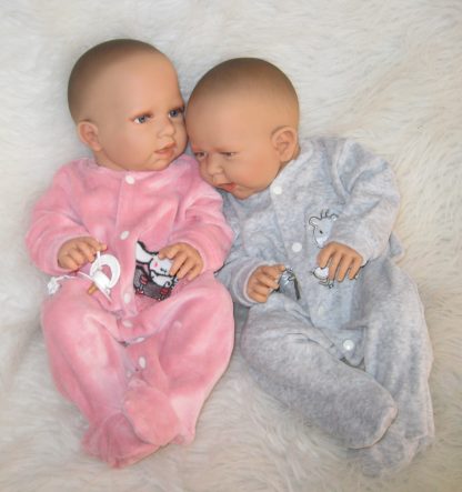 ADK0a Levensechte Babypop Newborn Meisje full body blank 52 cm in pakje met speen - Afbeelding 9