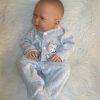 ADK1f Levensechte Babypop Newborn Jongen full body blank 52 cm in velours pakje - Afbeelding 14
