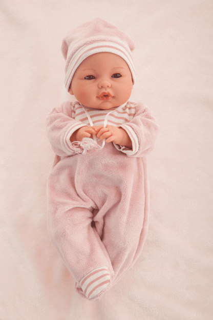 AJ0 Antonio Juan babypop met slaapogen geluid deken kleding en speen 37 cm - Afbeelding 11