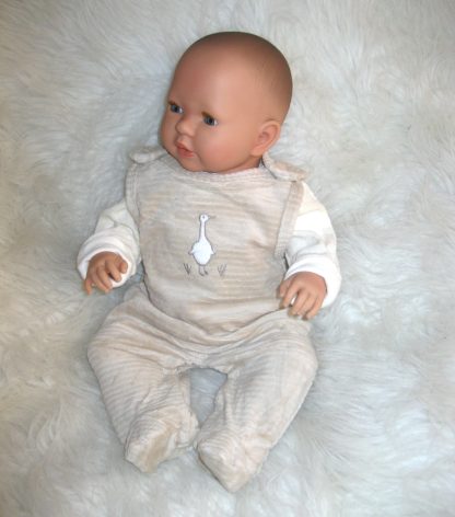 AD7a Levensechte Babypop soft body Liam met slaapogen in kleding en speen 52 cm - Afbeelding 26