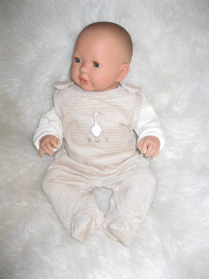 AD7a Levensechte Babypop soft body Liam met slaapogen in kleding en speen 52 cm - Afbeelding 24