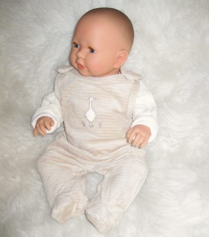 AD7a Levensechte Babypop soft body Liam met slaapogen in kleding en speen 52 cm - Afbeelding 22