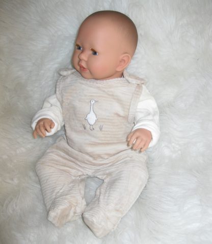 AD7a Levensechte Babypop soft body Liam met slaapogen in kleding en speen 52 cm - Afbeelding 20