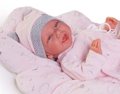 AJ16 Antonio Juan pop babypop soft body met roze kleding kussen en speen 42 cm - Afbeelding 13