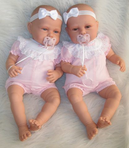 AJ12c Antonio Juan levensechte babypoppen Babydo Combi 2 poppen met kleding en speen - Afbeelding 13