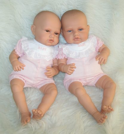 AJ12c Antonio Juan levensechte babypoppen Babydo Combi 2 poppen met kleding en speen - Afbeelding 26