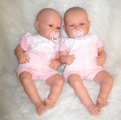 AJ12c Antonio Juan levensechte babypoppen Babydo Combi 2 poppen met kleding en speen - Afbeelding 14