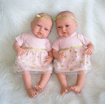 AJ12a Antonio Juan levensechte babypoppen Babydo Combi set van 2 poppen in kleding en speen - Afbeelding 29