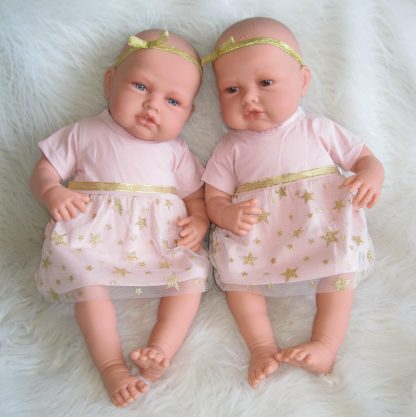 AJ12a Antonio Juan levensechte babypoppen Babydo Combi set van 2 poppen in kleding en speen - Afbeelding 28