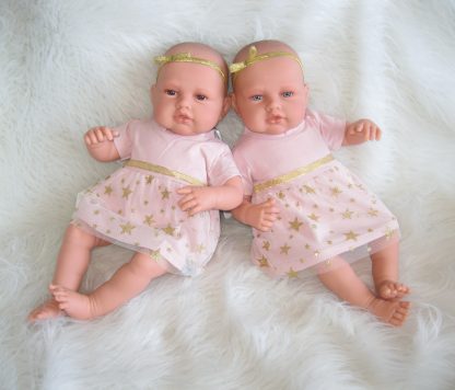 AJ12a Antonio Juan levensechte babypoppen Babydo Combi set van 2 poppen in kleding en speen - Afbeelding 27