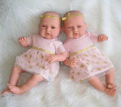 AJ12a Antonio Juan levensechte babypoppen Babydo Combi set van 2 poppen in kleding en speen - Afbeelding 8