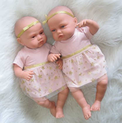 AJ12a Antonio Juan levensechte babypoppen Babydo Combi set van 2 poppen in kleding en speen - Afbeelding 16