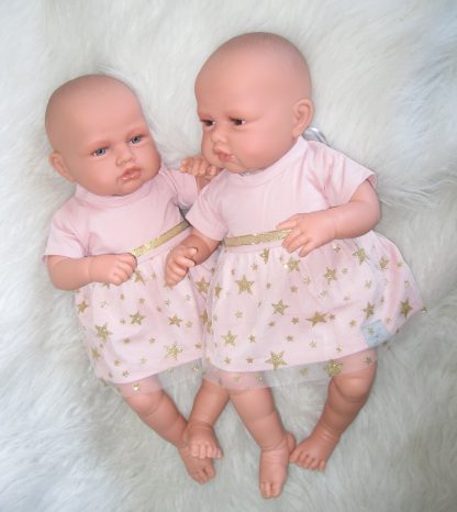 AJ12a Antonio Juan levensechte babypoppen Babydo Combi set van 2 poppen in kleding en speen - Afbeelding 5