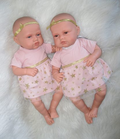 AJ12a Antonio Juan levensechte babypoppen Babydo Combi set van 2 poppen in kleding en speen - Afbeelding 23