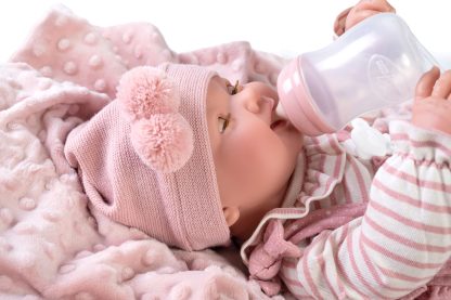 AJ13a Antonio Juan levensechte babypop full body met slaapogen kleding speen 42 cm - Afbeelding 4
