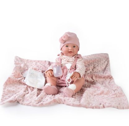 AJ13a Antonio Juan levensechte babypop full body met slaapogen kleding speen 42 cm - Afbeelding 13