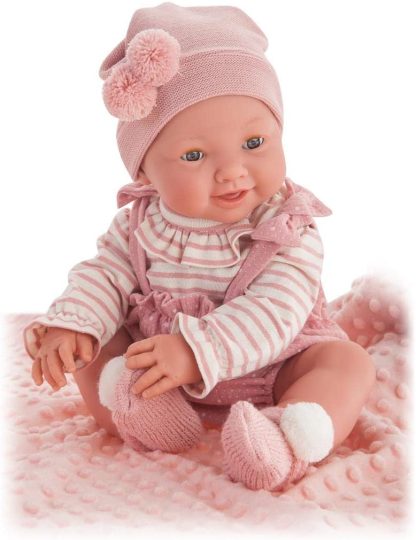 AJ13a Antonio Juan levensechte babypop full body met slaapogen kleding speen 42 cm - Afbeelding 18