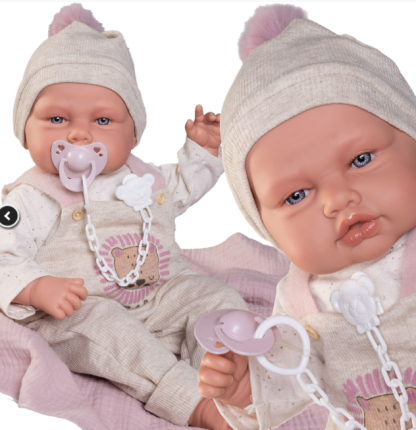 AJ0 Antonio Juan levensechte babypop babydoo met kleding deken en speen 50 cm - Afbeelding 6