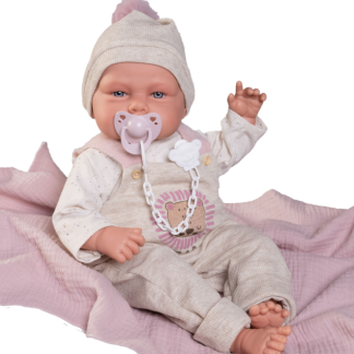 AJ0 Antonio Juan levensechte babypop babydoo met kleding deken en speen 50 cm