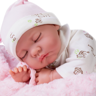 AJ15a Antonio Juan pop babypop softbody slapend met kleding en zacht kussen 40 cm