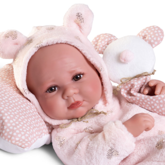 AJ06 Antonio Juan levensechte babypop meisje full body met bruine ogen 42 cm