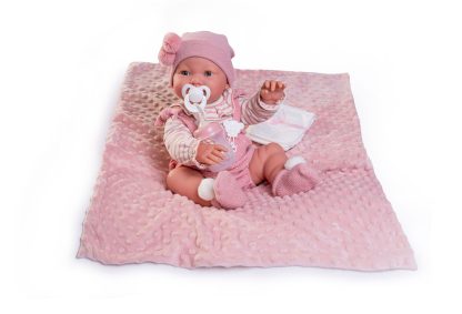 AJ13a Antonio Juan levensechte babypop full body met slaapogen kleding speen 42 cm - Afbeelding 20