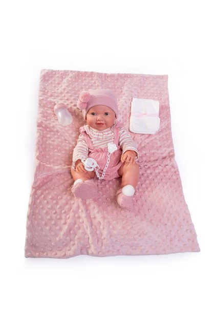 AJ13a Antonio Juan levensechte babypop full body met slaapogen kleding speen 42 cm - Afbeelding 21