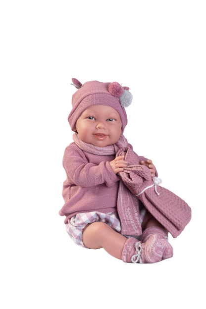 AJ11d Antonio Juan Mijn eerste reborn baby grote babypop met kleding deken en speen 52 cm - Afbeelding 8