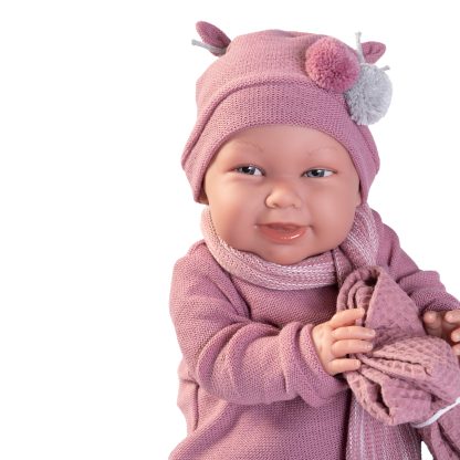 AJ11d Antonio Juan Mijn eerste reborn baby grote babypop met kleding deken en speen 52 cm - Afbeelding 7