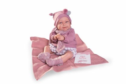AJ11d Antonio Juan Mijn eerste reborn baby grote babypop met kleding deken en speen 52 cm