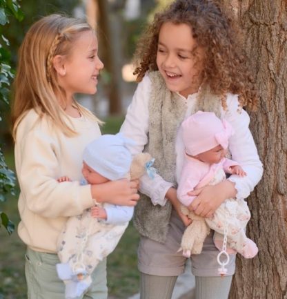 L00c Llorens levensechte babypop jongen fullbody in kleding en ligkussen 40 cm - Afbeelding 13