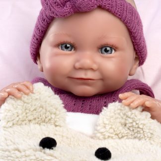 L00a Llorens levensechte babypop meisje fullbody met kleding en slaapzak 40cm