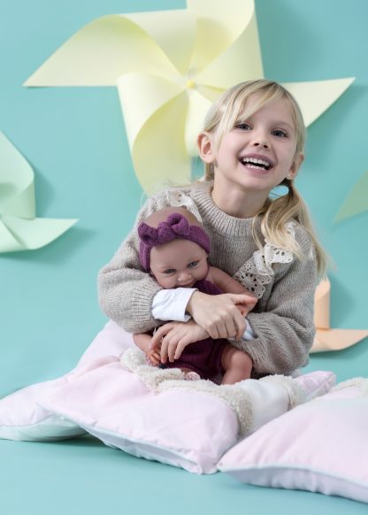 L00a Llorens levensechte babypop meisje fullbody met kleding en slaapzak 40cm - Afbeelding 16