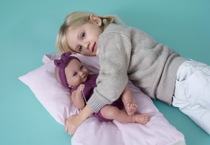 L00a Llorens levensechte babypop meisje fullbody met kleding en slaapzak 40cm - Afbeelding 14