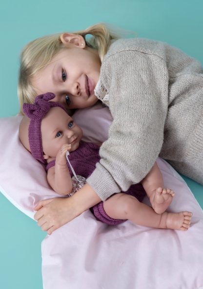 L00a Llorens levensechte babypop meisje fullbody met kleding en slaapzak 40cm - Afbeelding 13