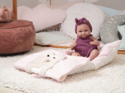 L00a Llorens levensechte babypop meisje fullbody met kleding en slaapzak 40cm - Afbeelding 9