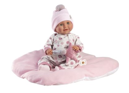 L00a Llorens babypop softbody baby met slaapogen geluid kussen speen 42 cm - Afbeelding 5