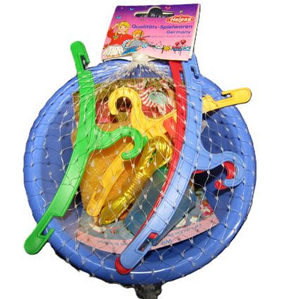 HU51 Accessoires setje - poppenkleding hangertjes - was spulletjes - Afbeelding 5