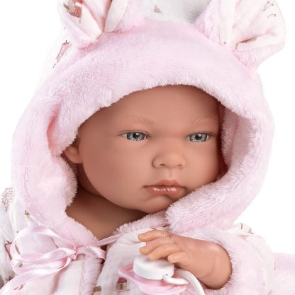 L02i Llorens levensechte babypop meisje full body met kleding deken en speen 40 cm - Afbeelding 3