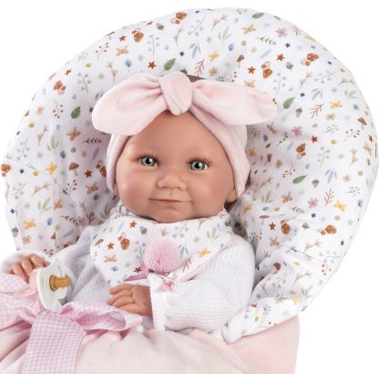 L00d Llorens levensechte babypop meisje full body in kleding en slaapzak 40 cm - Afbeelding 16