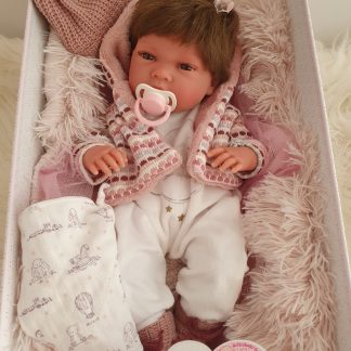 L000L Llorens levensechte babypop meisje full body 40 cm met luxe set Limited Edition