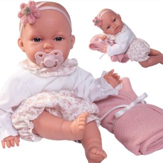 AJ19 Antonio Juan babypop soft body baby pop kleding deken en speen 34 cm