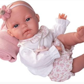 AJ19 Antonio Juan babypop soft body baby pop kleding deken en speen 34cm