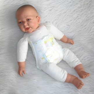 AD6 Levensechte Babypop soft body flexibele pop zonder kleding 53 cm